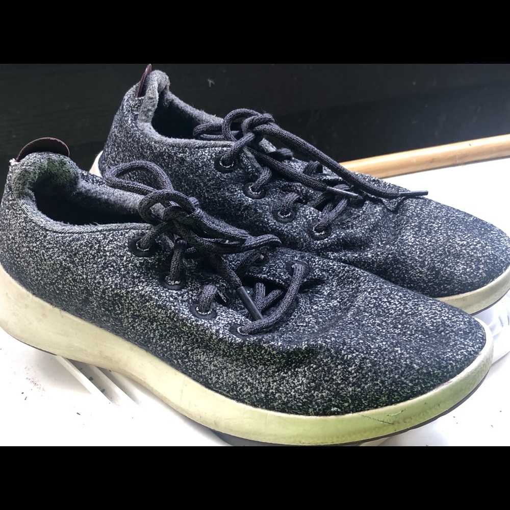 Allbirds 0619NV1 Men’s Black Gray Wool Runners Athletic Sneakers Size 10 - Picture 7 of 10